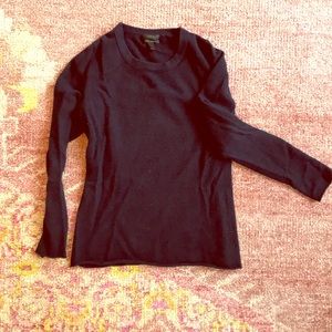 J. Crew navy cashmere crewneck long-sleeve sweater